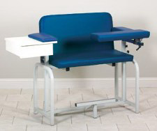 6099-FD Clinton Extra-Tall & Wide Blood Drawing Chair 